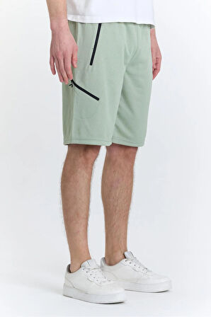 Erkek Polycotton Şort Yeşil 6051-Y