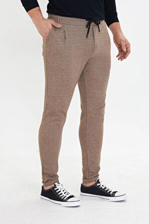 Erkek Polycotton Esnek Jogger Pantalon Siyah 5801-S