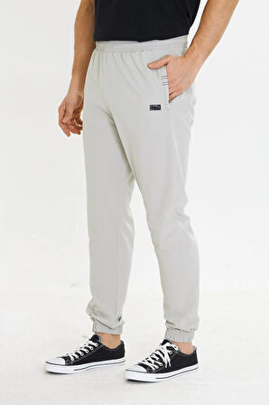 Erkek StretchFit Esnek Lastik Paçalı Eşofman Altı Taş 2663-T