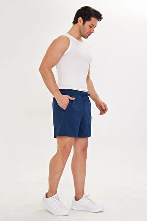 Erkek StretchFit İçi Astarlı Esnek Sporcu Şortu Siyah 2658-S