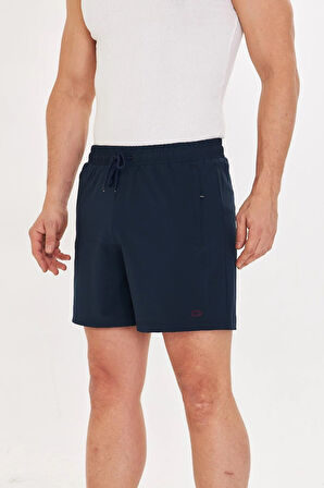 Erkek StretchFit İçi Astarlı Esnek Sporcu Şortu Siyah 2658-S