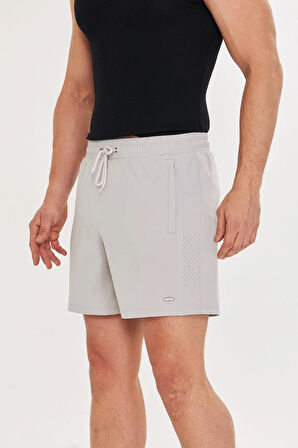 Erkek StretchFit İçi Astarlı Esnek Sporcu Şortu Siyah 2658-S