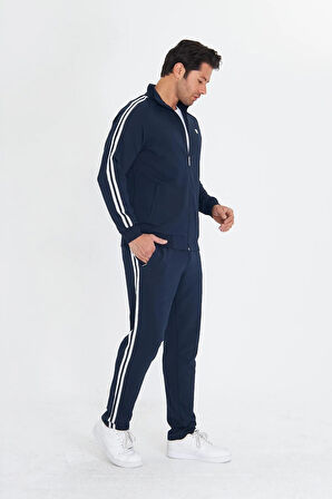 Erkek Pamuklu Eşofman Takımı Lacivert 201550-L