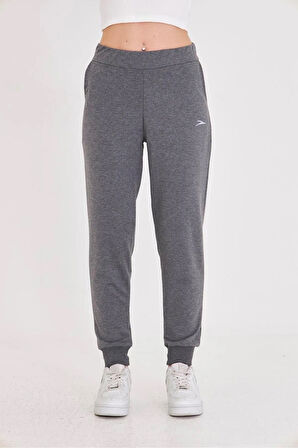 Kadın Lastik Paça Pamuklu Eşofman Altı Lacivert 5608-L