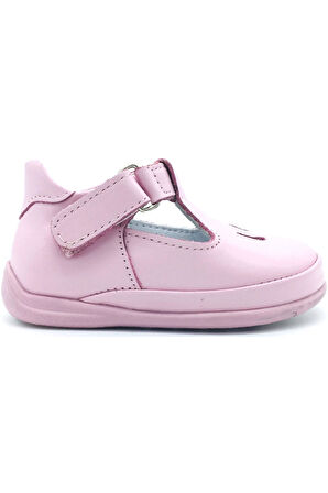 Kız Bebek Fasülye Modeli İlk Adım Ayakkabısı  Pembe