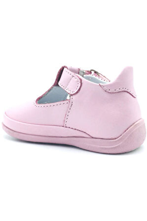 Kız Bebek Fasülye Modeli İlk Adım Ayakkabısı  Pembe