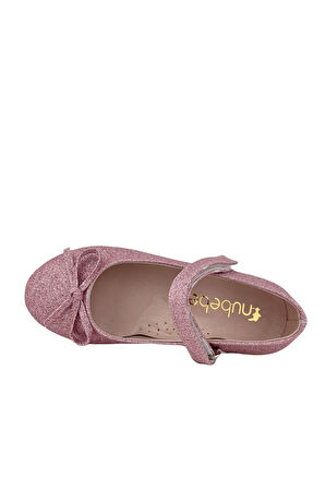 Minik Fiyonklu Klasik Kız Çocuk Babeti Pembe Sim