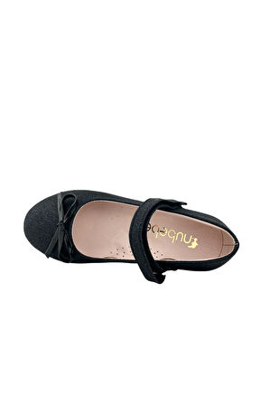 Minik Fiyonklu Klasik Kız Çocuk Babeti Siyah Sim