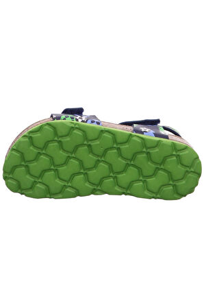 Superfit Mantar Taban Desenli Erkek Sandalet Lacivert