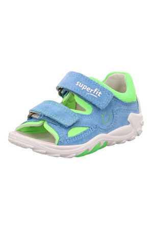 Superfit Smile Deri İlk Adım Sandalet Mavi