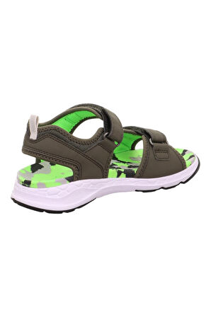 Superfit Kamuflaj Outdoor Çocuk Sandalet Haki