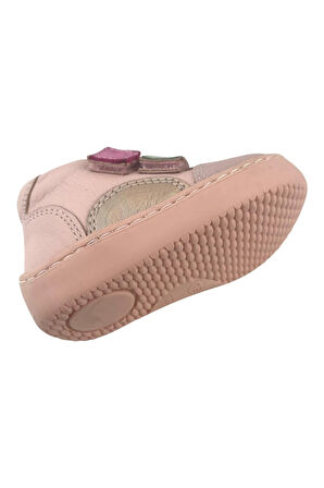 Niña Cırtlı Hafif Deri Bot Pudra