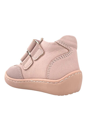 Niña Cırtlı Hafif Deri Bot Pudra