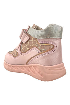 Princesa de Hielo Kız Çocuk Deri Bot Pudra