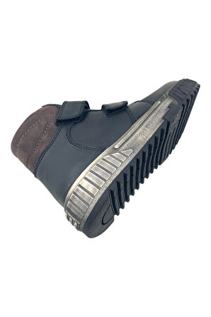 Auckland Erkek Yeni Genç Deri Bot Siyah