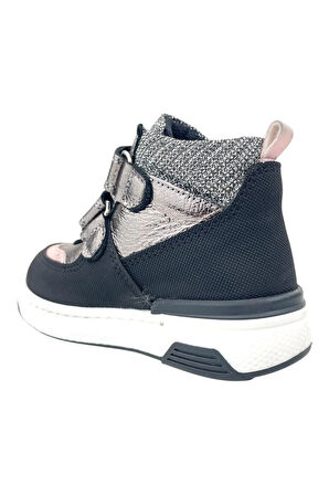 Angela Kız Bebe Deri Bot Çelik