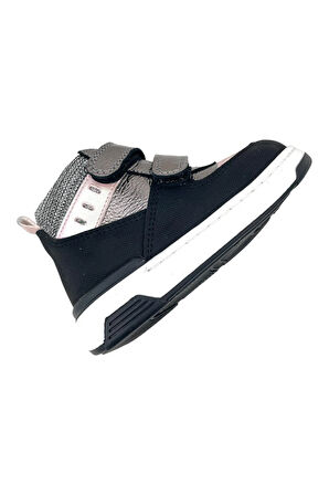 Angela Kız Bebe Deri Bot Çelik