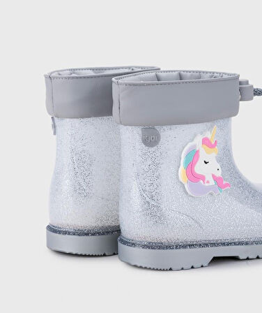 Igor Bimbi Unicornio Glitter Çocuk Yağmur Çizmesi Gümüş