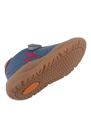 Plane Erkek Çocuk İlk Adım Ayakkabısı Mavi