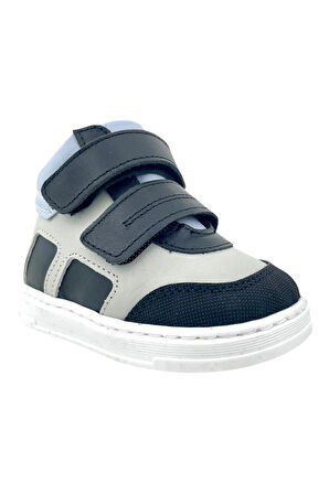 Ottoman Erkek Bebek İlk Adım Ayakkabısı Lacivert-Gri