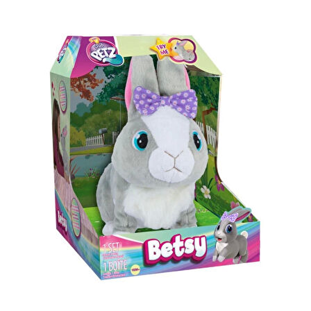 Çocuk 9586 Sesli ve Hareketli Peluş Tavşan Betsy -Sunman