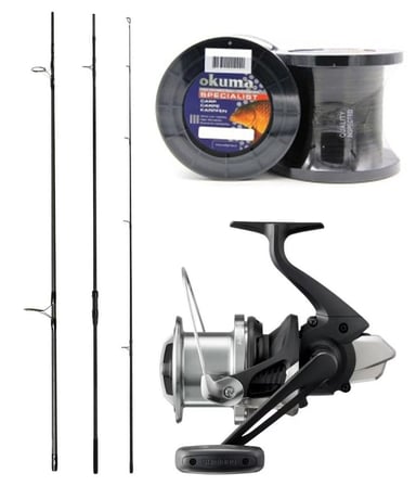 YekOutdoor Profesyonel Sazan Seti Shimano TX-1B Carp Intensity 3,66m 12'0" 3,50+lb 3pc&Shimano Beastmaster 14000 Xc Olta Makinesi