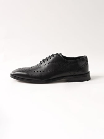 Dufy Siyah Erkek Deri Klasik Ayakkabı - 103024