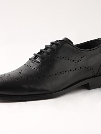 Dufy Siyah Erkek Deri Klasik Ayakkabı - 103024