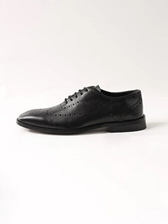 Dufy Siyah Erkek Deri Klasik Ayakkabı - 103024