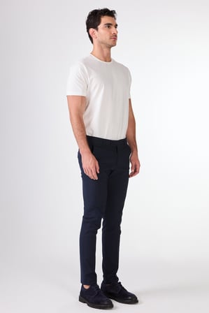Erkek Ekstra Slim Fit Lacivert Pantolon