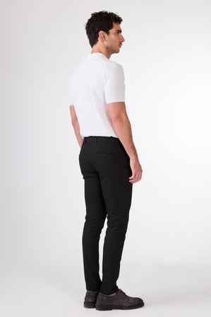 Erkek Ekstra Slim Fit Siyah Pantolon
