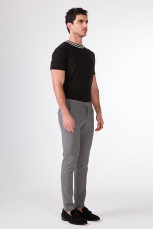 Erkek Ekstra Slim Fit Koyu Gri Pantolon