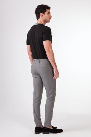 Erkek Ekstra Slim Fit Koyu Gri Pantolon