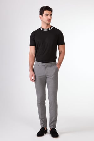 Erkek Ekstra Slim Fit Koyu Gri Pantolon