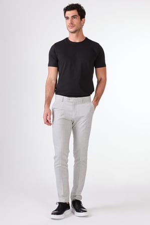 Erkek Ekstra Slim Fit Gri Pantolon