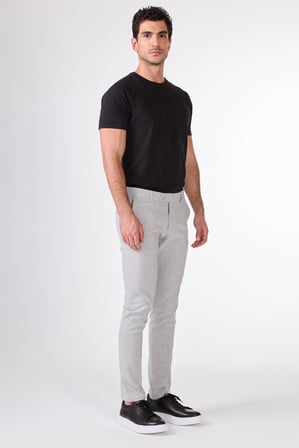 Erkek Ekstra Slim Fit Gri Pantolon