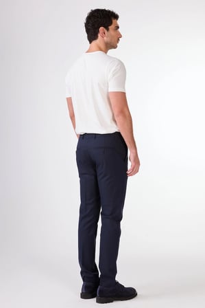 Erkek Slim Fit Lacivert Pantolon