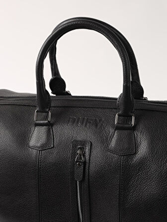 Dufy Siyah Erkek Deri El Seyahat Çantası - 104264