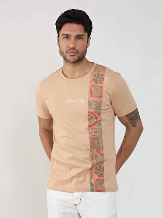 Dufy Vizon Erkek Slim Fit Desenli O Yaka Tshirt - 105314