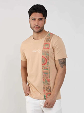 Dufy Vizon Erkek Slim Fit Desenli O Yaka Tshirt - 105314