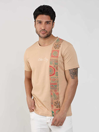 Dufy Vizon Erkek Slim Fit Desenli O Yaka Tshirt - 105314