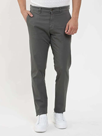 Dufy Haki Erkek Regular Fit Düz Pantolon - 105357