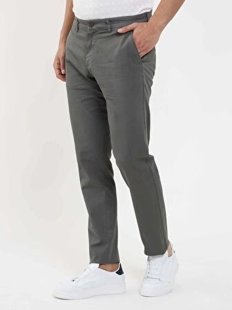 Dufy Haki Erkek Regular Fit Düz Pantolon - 105357