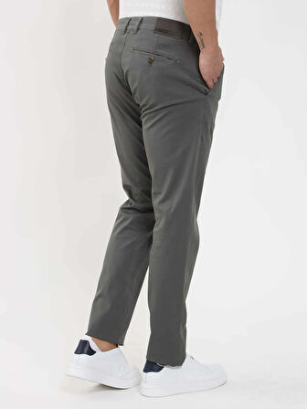 Dufy Haki Erkek Regular Fit Düz Pantolon - 105357