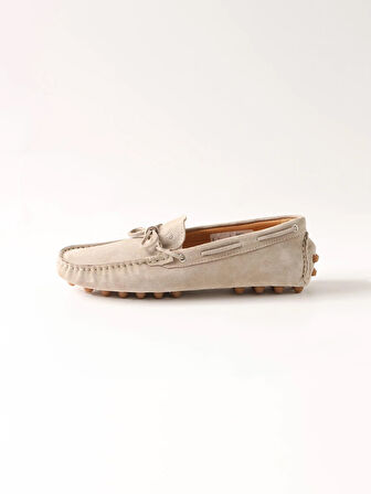 Dufy Bej Erkek Süet Loafer Ayakkabı - 105705