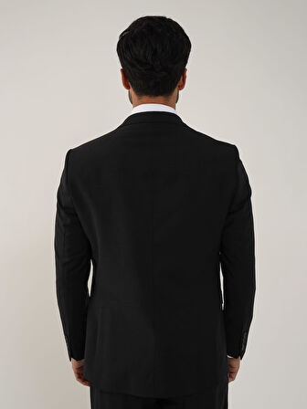 Dufy Antrasit Erkek Regular Fit Düz Mono Yaka Takım Elbise - 106731