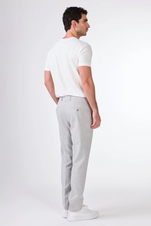 Erkek Regular Fit Açık Gri Pantolon