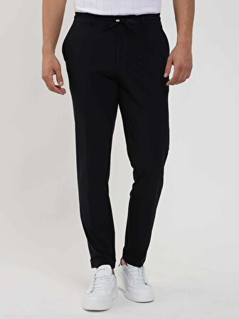 Dufy Lacivert Erkek Slim Fit Düz Pantolon - 106944