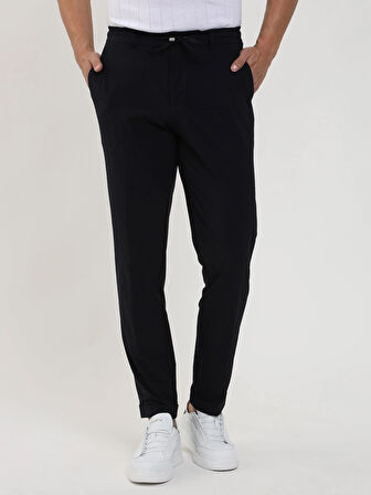 Dufy Lacivert Erkek Slim Fit Düz Pantolon - 106944