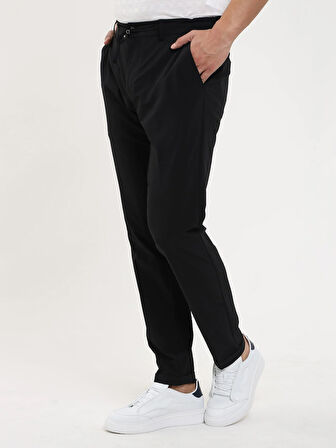 Dufy Siyah Erkek Slim Fit Düz Pantolon - 106954